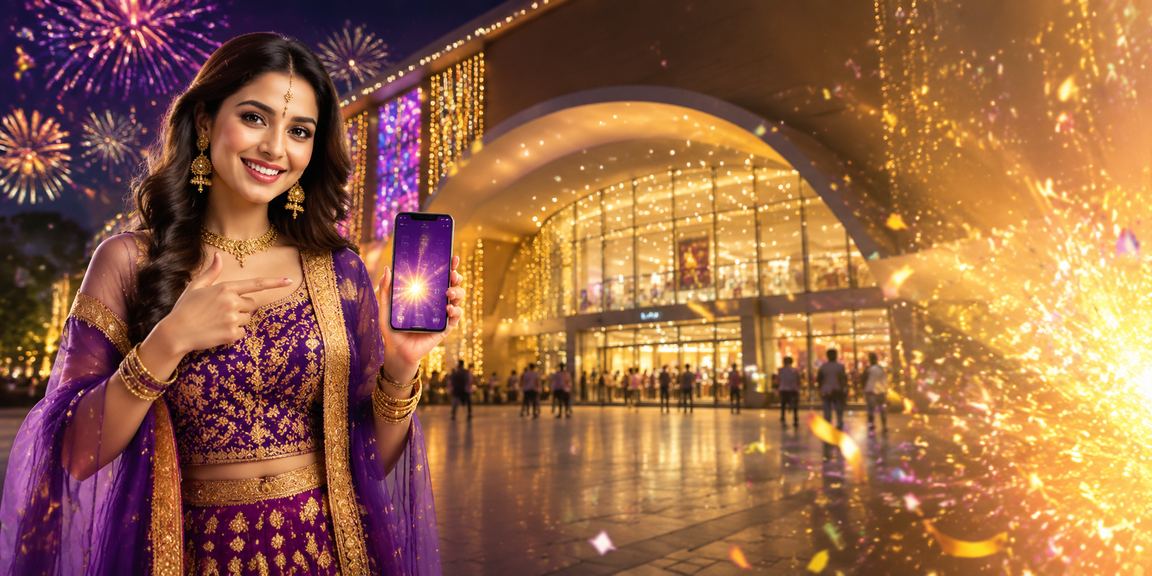 Indian user making a deposit on smartphone