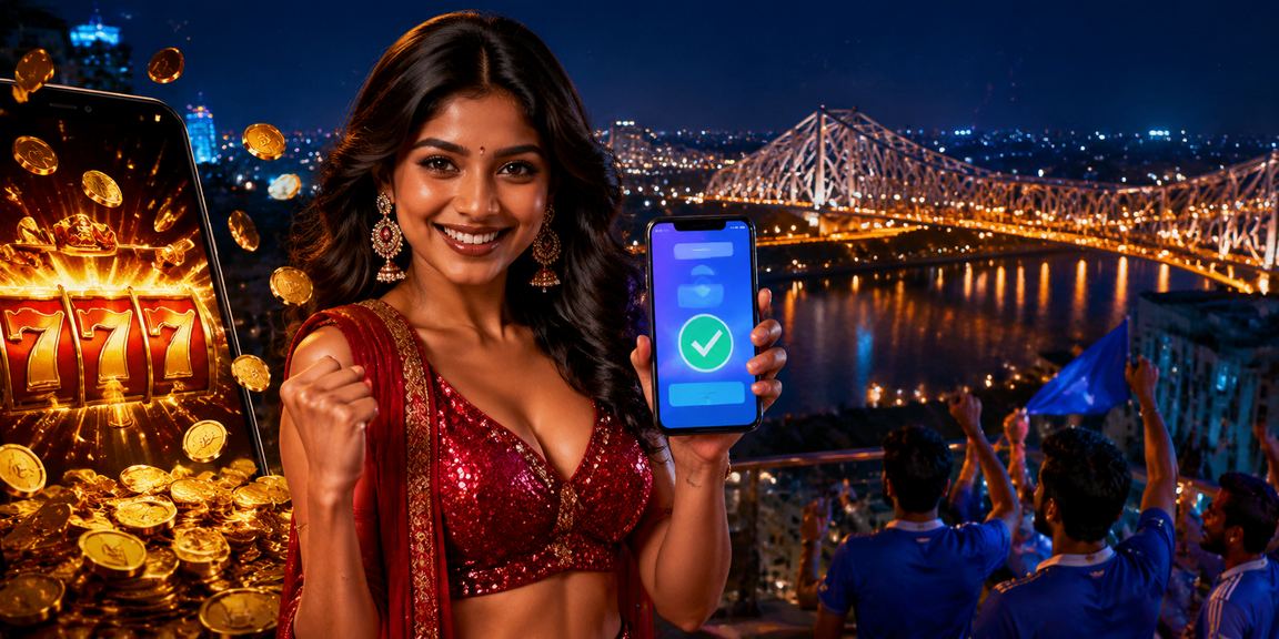 Indian player enjoying colorful slot game in Kolkata